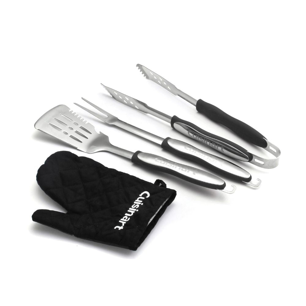 Juego de utensilios para BBQ de 3 piezas + guante de Cuisinart®