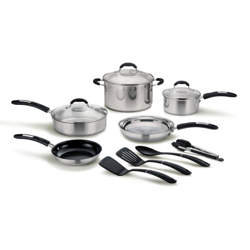 Bateria de Cocina de Acero Inoxidable 12 piezas de Cuisinart®