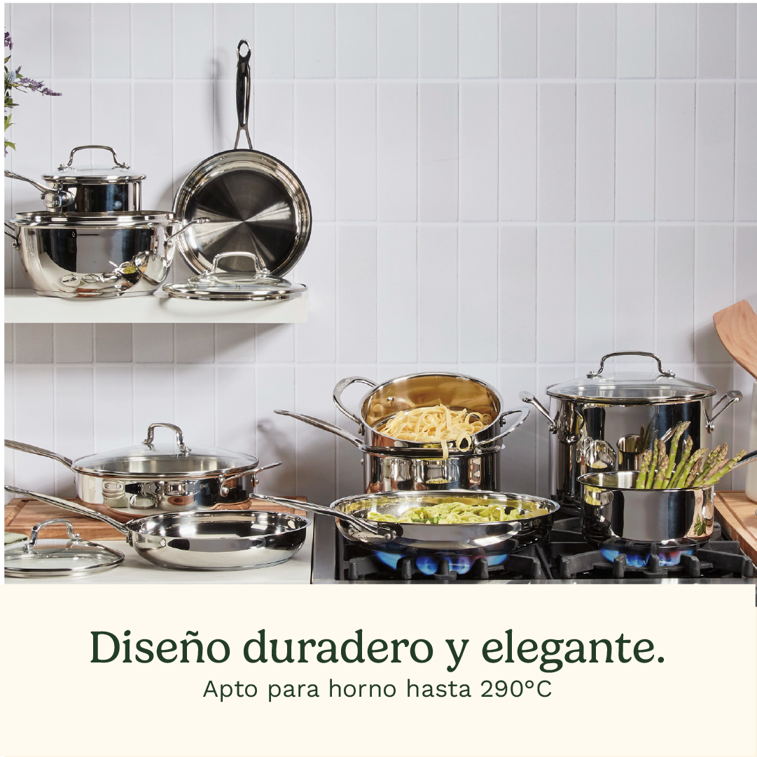 Set de Ollas de Acero Inoxidable de 11 piezas Chef ́s Classic™ de Cuisinart®