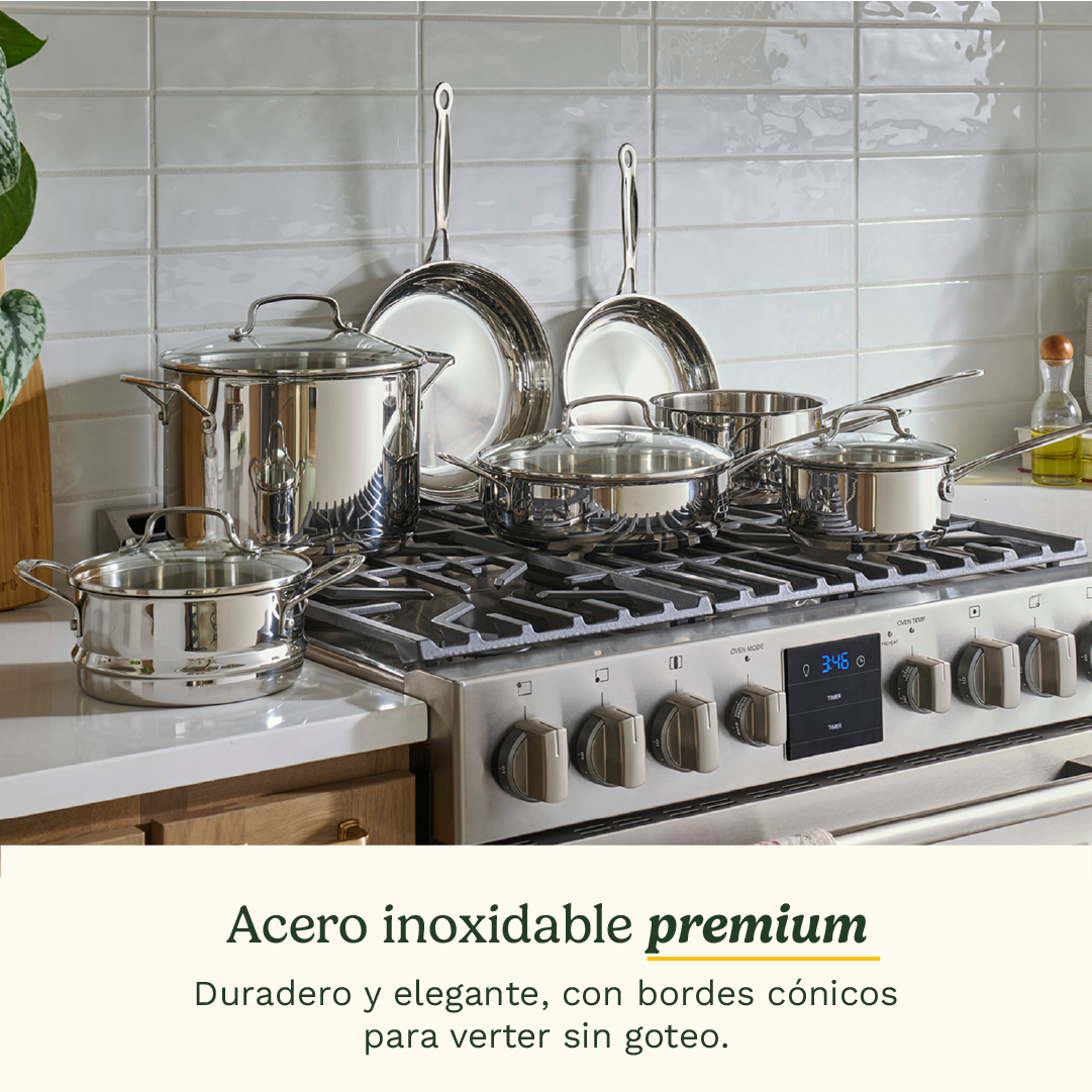 Set de Ollas de Acero Inoxidable de 11 piezas Chef ́s Classic™ de Cuisinart®
