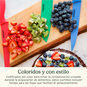Set de Cuchillos Antiadherentes Multicolor de 12 pcs Advantage® de Cuisinart®