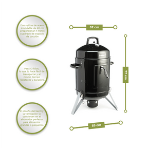 Ahumador de Carbón Vertical 16" de Cuisinart®