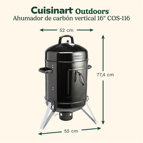 Ahumador de Carbón Vertical 16" de Cuisinart®