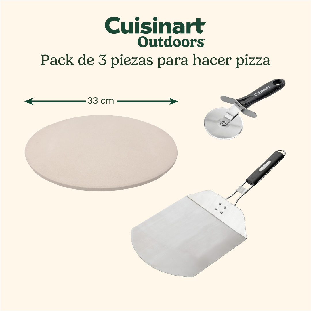 Set para pizza de 3 piezas Alfrescamoré de Cuisinart®